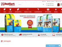 Tablet Screenshot of petfort.com.br